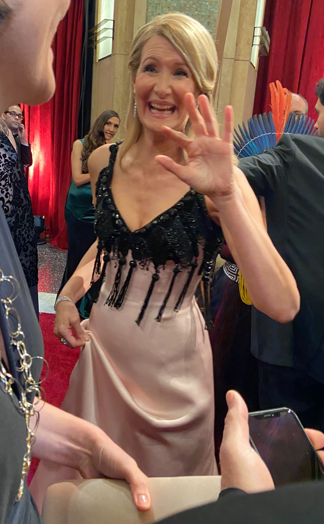 Laura Dern, 2020 Oscars, Academy Awards, Exclusive Behind the Scenes